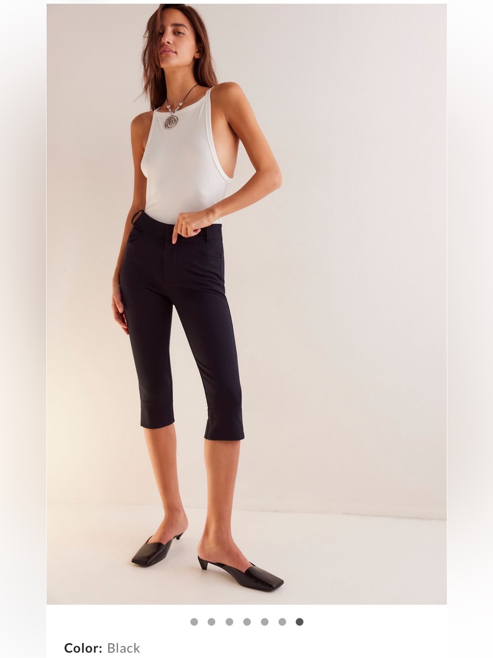 Free People Bette Super Slim Capris